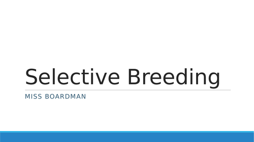 Selective Breeding (AQA GCSE)