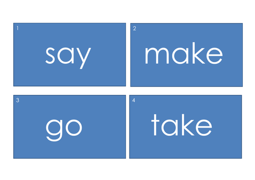 Irregular Verbs: High Frequency Verbs in English (1-60)