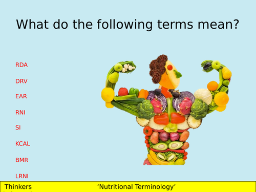 Nutrition - Terminology / Introduction