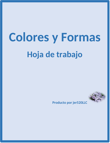 Colores y Formas (Colors and Shapes in Spanish) Worksheet