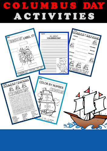 First Grade Columbus Day Activities