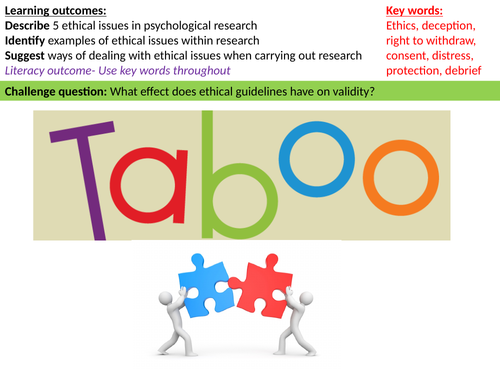 Taboo - key words for research methods