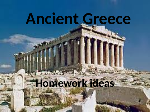 Homework ideas Ancient Greece
