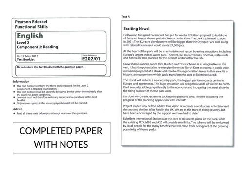 Functional Skills Past Papers