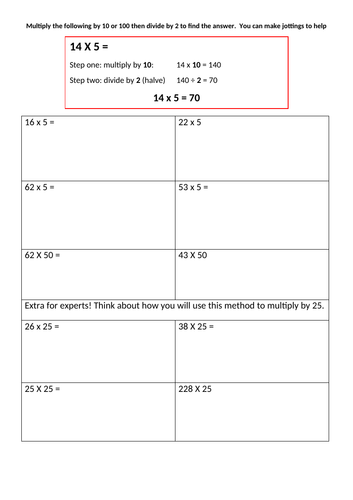 Multiplying and Halving - KS2