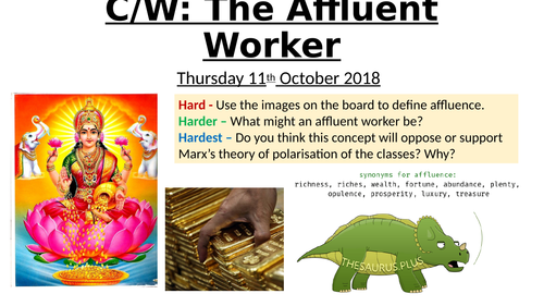 The Affluent Worker - AQA GCSE 9-1 Sociology