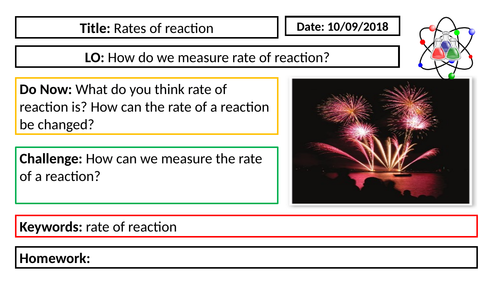AQA GCSE Chemistry New Specification - C6 Measuring the rate of reaction
