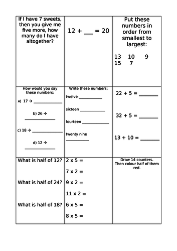 year 2 maths activities 1 teaching resources
