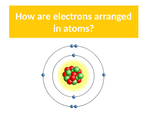 Electron arrangement in atoms - differentiated