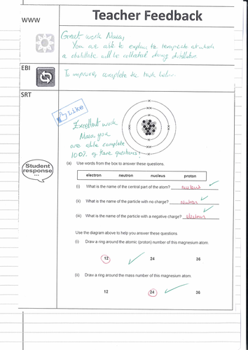 KS4 Physics 1 Marking and Feedback Exam questions with Answers (Formative assessment)