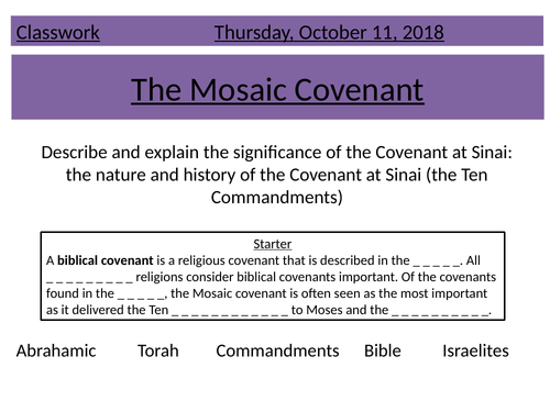Covenant with Moses