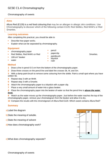 C.1.4 Chromatography | Teaching Resources