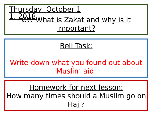 Islam and Charity: Zakat - KS3