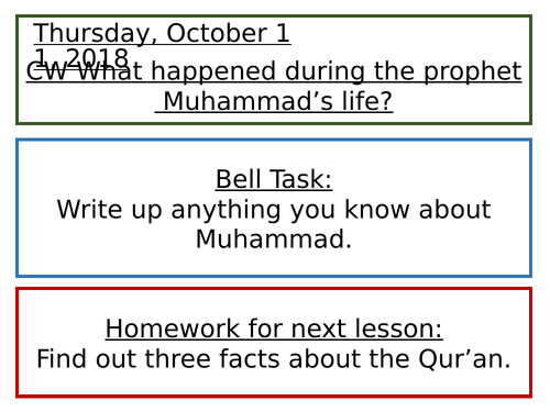 Islamic Prophets: Muhammad - KS3