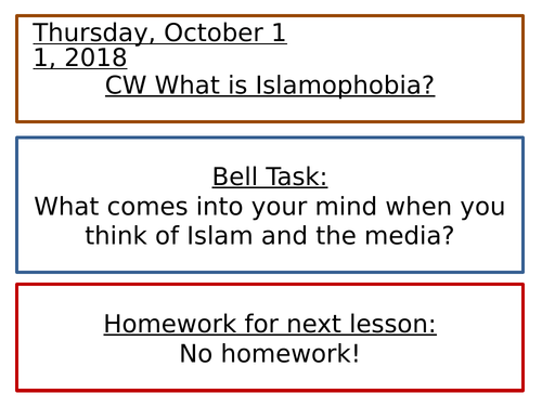 Refugees and Islamophobia - KS3