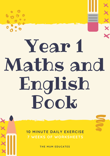 Year 1 Maths and English Revision Book