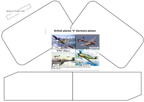 Compare British and German planes WW2