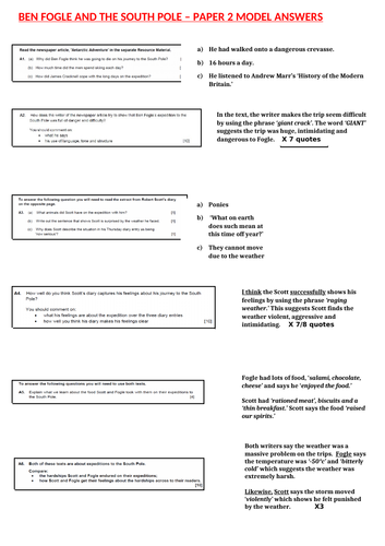 EDUQAS Paper 2 reading revision sheet - GCSE English Language