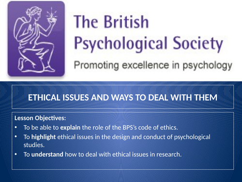 Aqa A Level Psychology Research Methods Ethics Teaching Resources