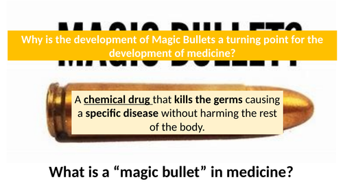 Enquiry Question: How did Magic Bullets help fight disease?