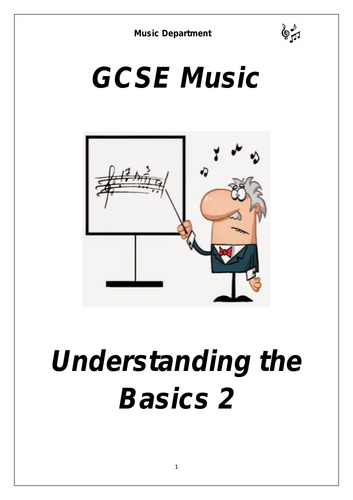 GCSE Music - Understanding the Basics Booklet 2