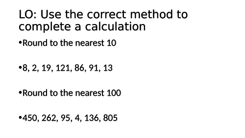 Missing number lesson