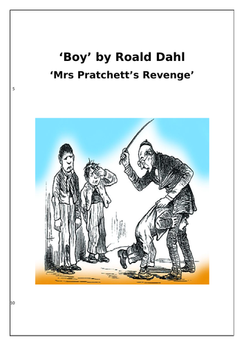 Roald Dahl ‘Boy’ – ‘Mrs Pratchett’s Revenge’ Comprehension Questions