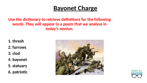 Bayonet Charge Lesson