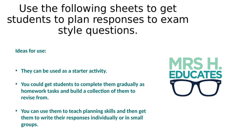 An Inspector Calls Exam Question Pack | Teaching Resources