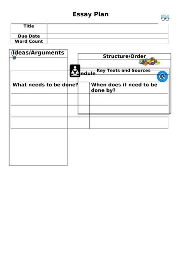 essay planning activities