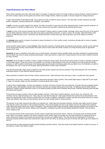 BTEC Nationals Unit 5: International Trading Blocs