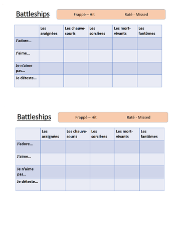 Halloween French lesson