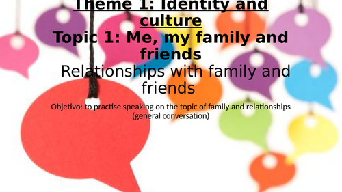 AQA 9-1 Spanish GCSE - General Conversation - Theme 1 Family and Friends