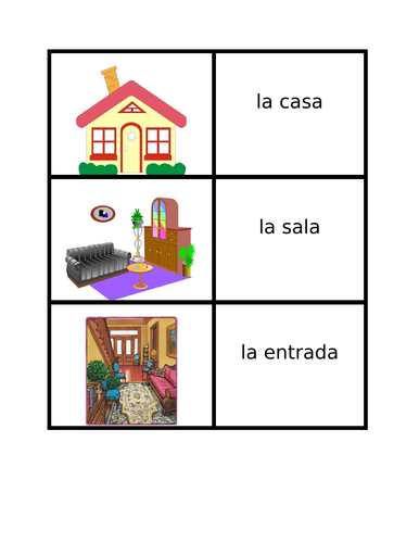Casa (Full House in Spanish) Card Games