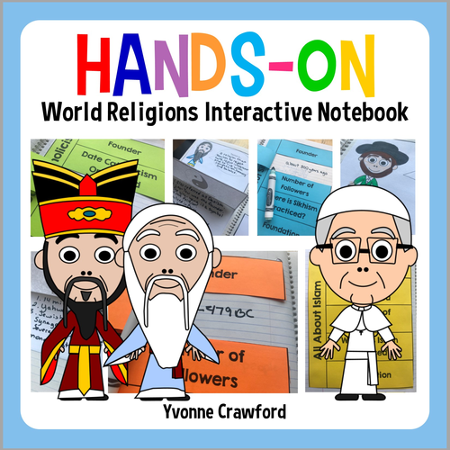 World Religions Interactive Notebook with Scaffolded Notes