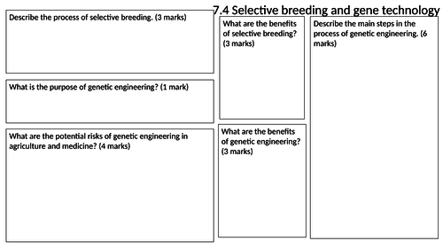 Selective Breeding and Gene Technology Revsion Mat.