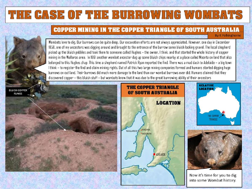 THE CASE OF THE BURROWING WOMBATS OF SOUTH AUSTRALIA