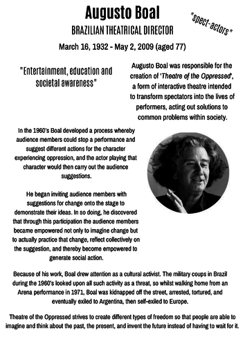 Theatrical Practitioners