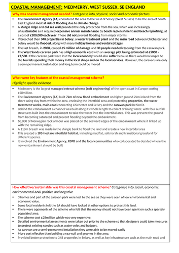 Managed retreat case study - Medmerry