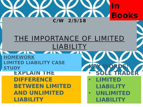 The Importance of Limited Liability