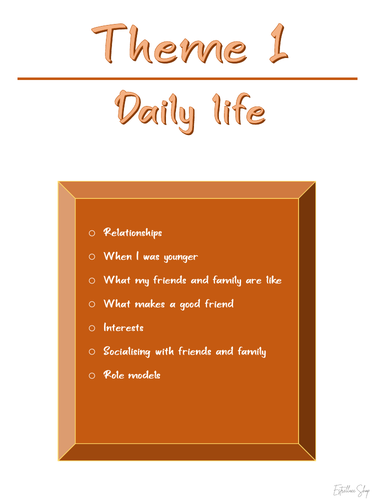 GCSE Reading Booklet: las relaciones, los amigos y la familia