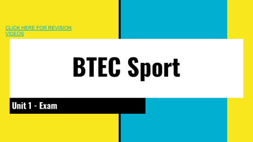 Revision BTEC Sport Unit 1