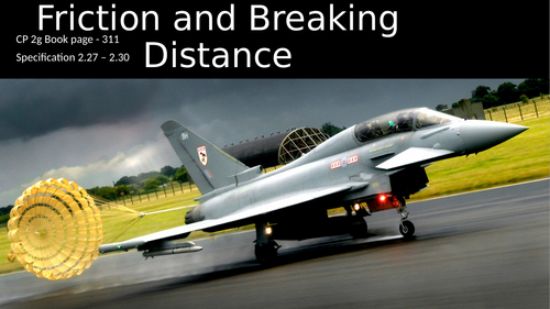Combined Science Physics CP2g Lesson 7 Stopping distances