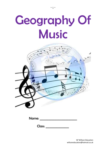 Music: Geography In Action (Unit Of Work)