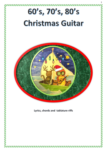 60’s, 70’s, 80’s  Christmas Guitar