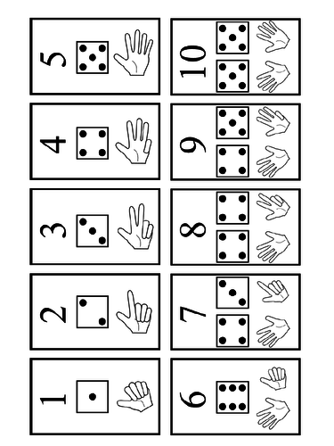 Learn to count coloring dice | Teaching Resources