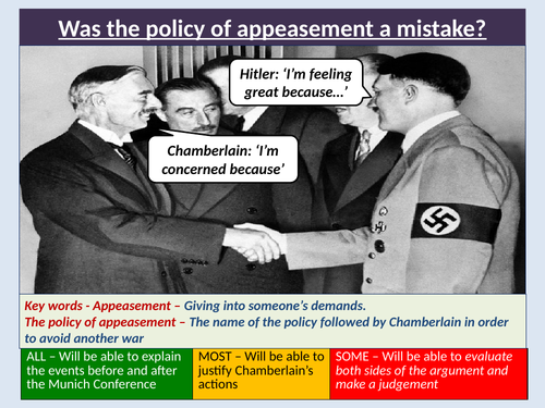 The policy of Appeasement