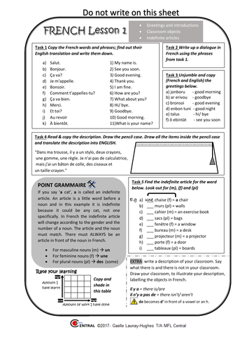 EASY COVER LESSONS- VOL.1 French - Lesson 1