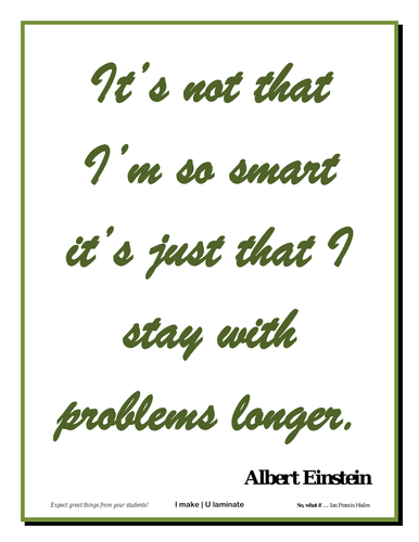 Stay with Problems Longer