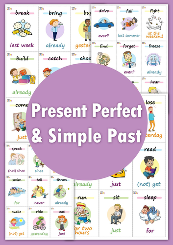 Present Perfect & Simple Past Card Game